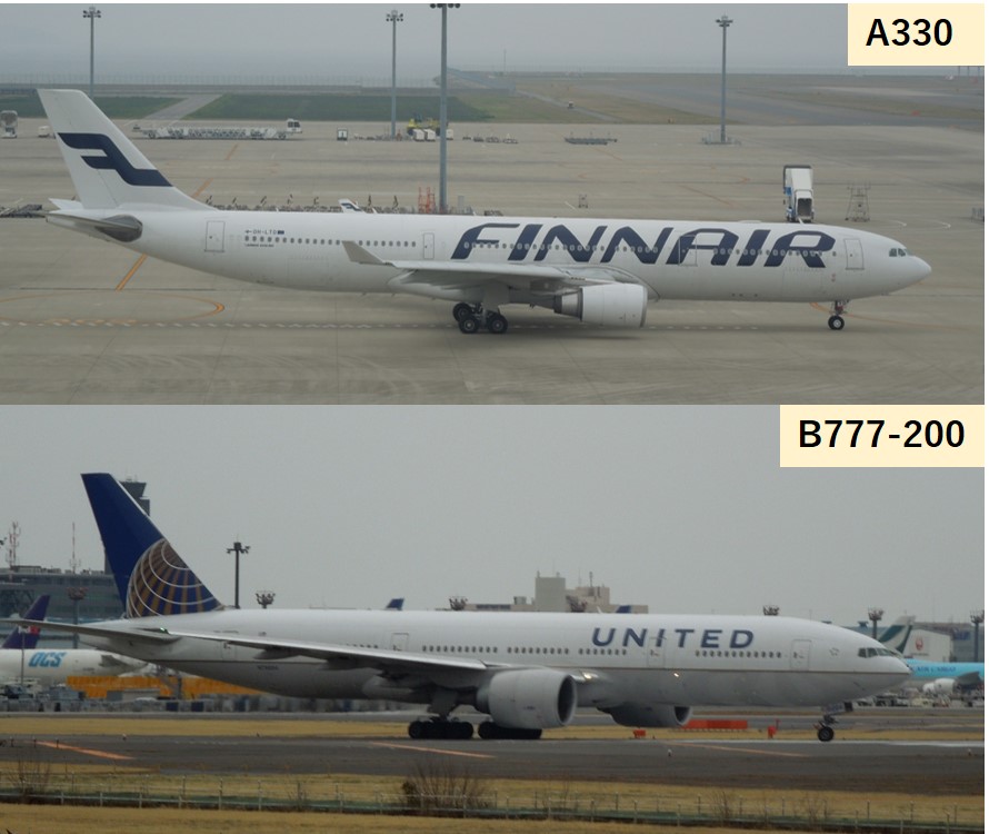 A330とB777の比較