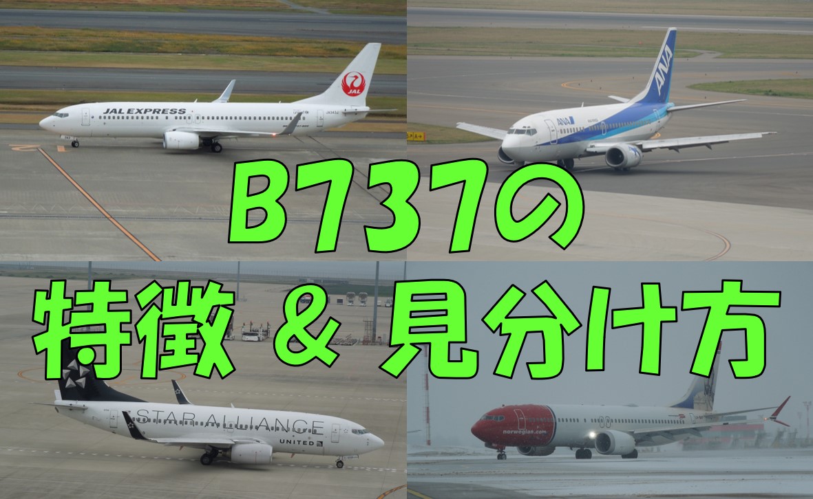 飛行機の見分け方①】ボーイング737の特徴と見分け方｜不器用に生きよう！