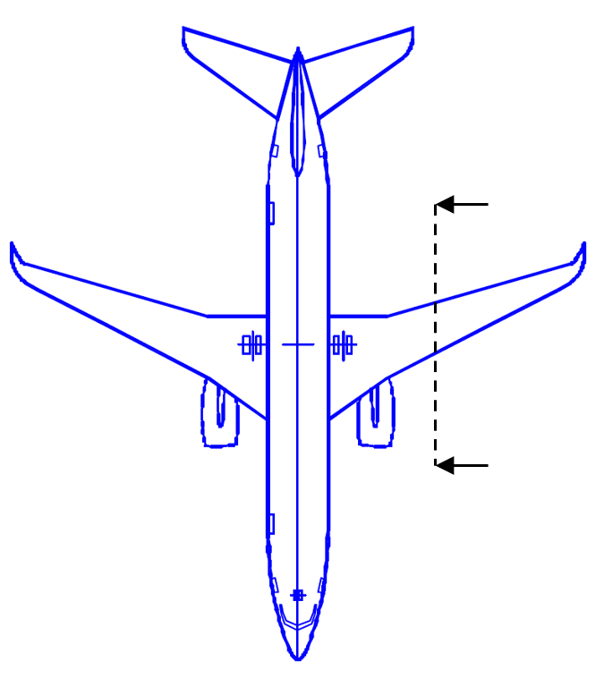 翼の断面のイメージ