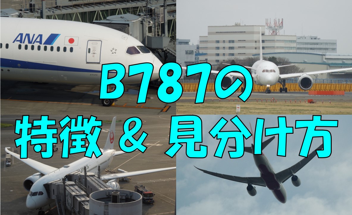飛行機の見分け方⑥】ボーイングB787の特徴と見分け方｜不器用に生きよう！