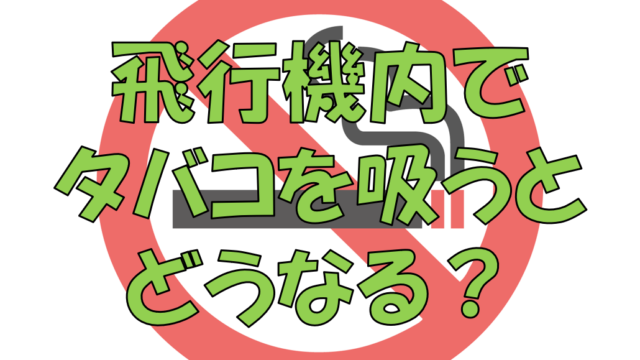 飛行機内でタバコを吸うとどうなるのか 煙検知の仕組みを紹介 不器用に生きよう